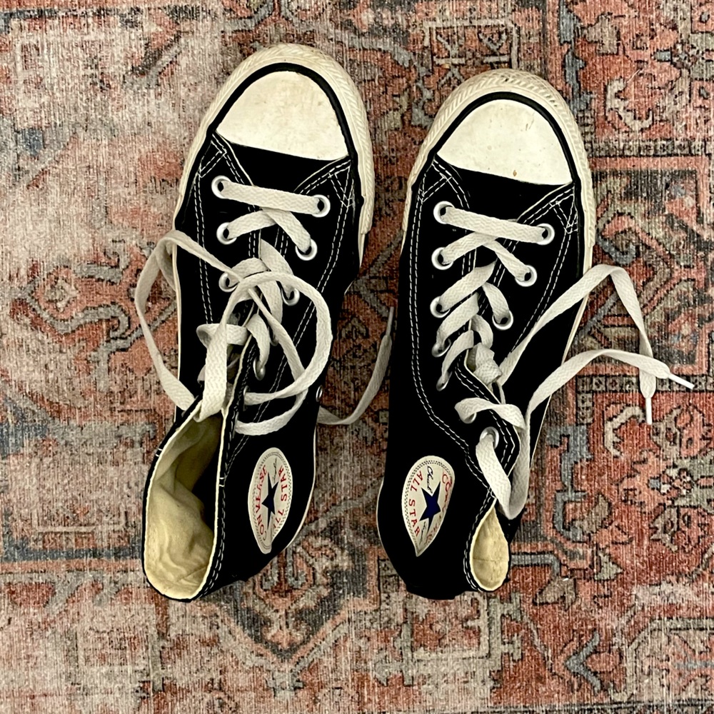 High top black converse